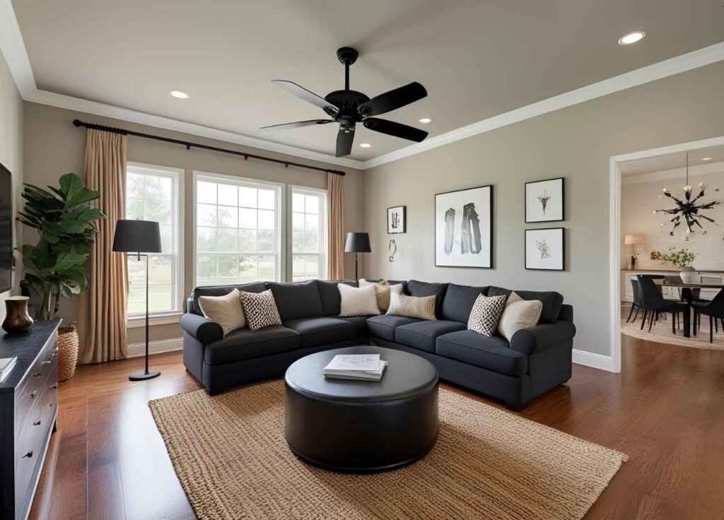 Ideal Rooms for Black Ceiling Fans