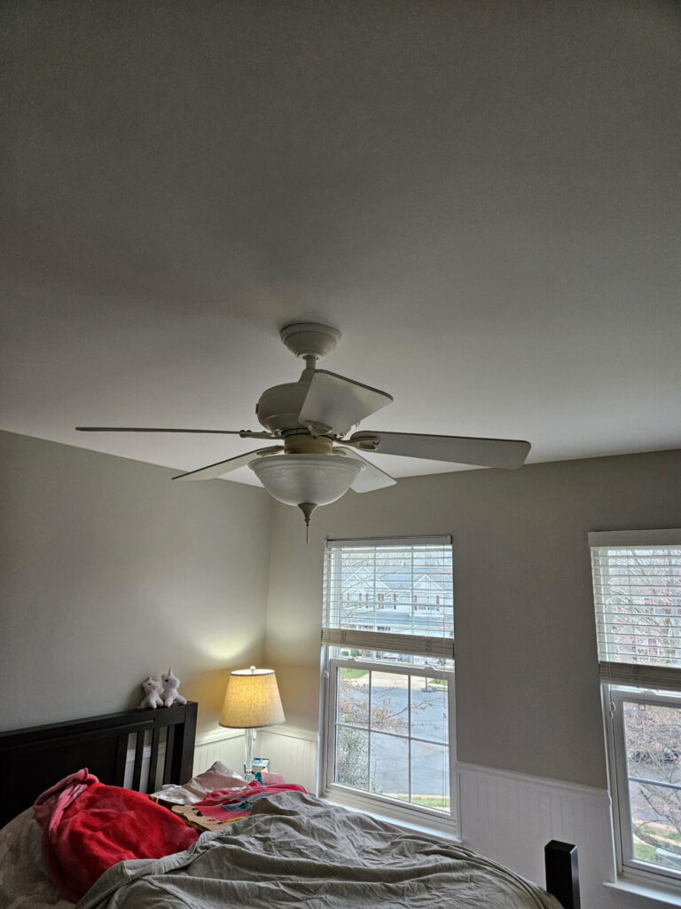 Ceiling fan installation

